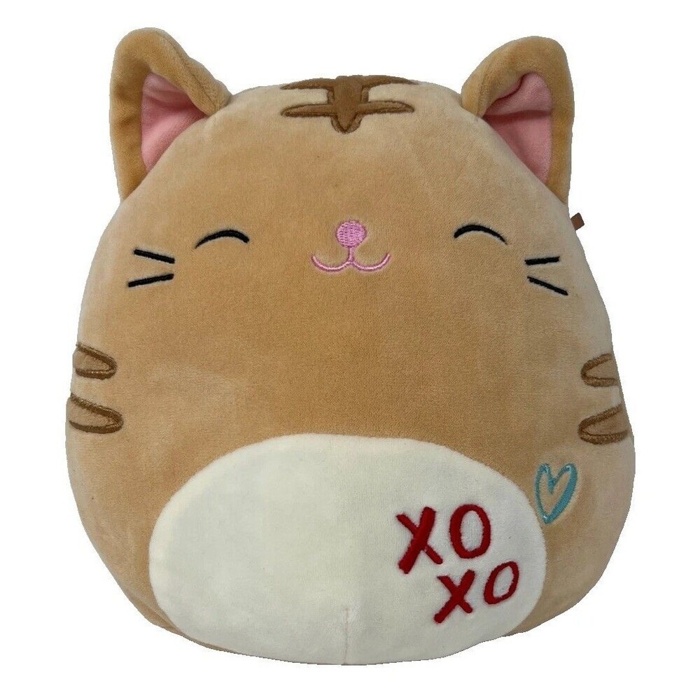 Squishmallows Size 8" Nathan Cat Plush Toy XOXO Kidcore Kawaii Valentines